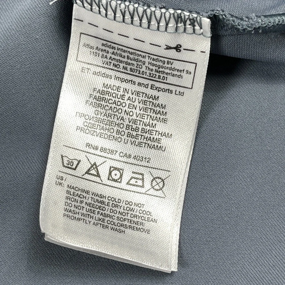 Adidas Polo Shirt Mens Large Gray Golf Brick Landing Plantation‎ Vacation Travel